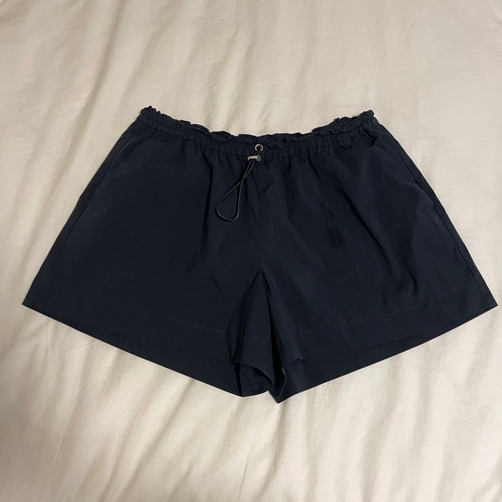 Modern Citizen Women’s Drawstring Elastic Waist Shorts - Navy, Size Medium (M)